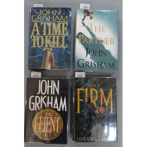 349 - Grisham, John, four hardback books to include: 'The Partner', 'A Time to Kill', 'The Firm' and 'The ... 