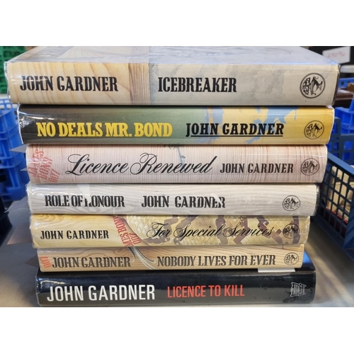 386 - Gardner, John, collection of 'James Bond 007' hardback books with dust jackets appearing to be First... 