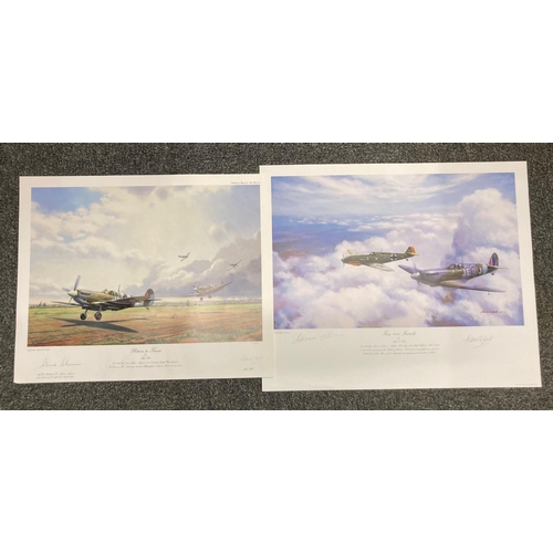 107 - After Alan Holt, 'Return to France', limited edition coloured aviation print No. 149/850 signed by t... 