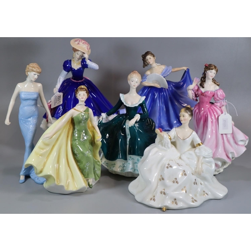 152 - Collection of Royal Doulton figurines to include: 'Janine' HN2461, 'Alexandra' HN2398, 'Diana Prince... 