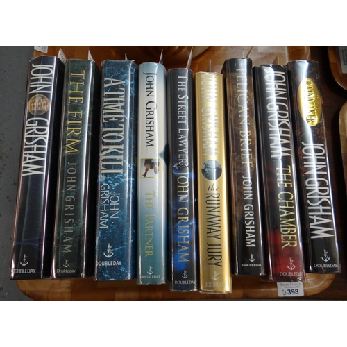 398 - Grisham, John; collection of Doubleday first edition hardback books to include: 'The Firm' 1991, 'Th... 