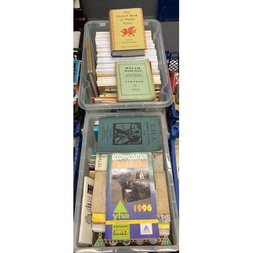 427 - Two boxes of various books and ephemera to include; various YHA regional and international handbooks... 