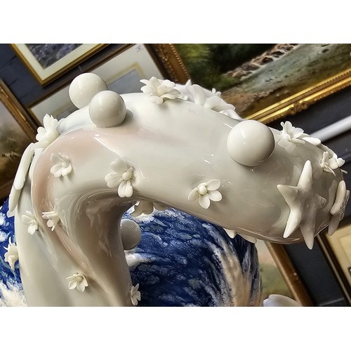 77 - Lladro Spanish porcelain figure group 1861 'Mother Earth', with original box. 75cm high approx. 
(B.... 