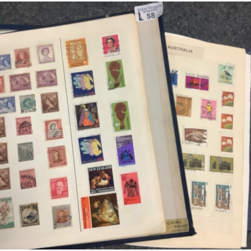 58 - All World mint and used collection of stamps in eleven albums and files.  100s of stamps.  (B.P. 21%... 