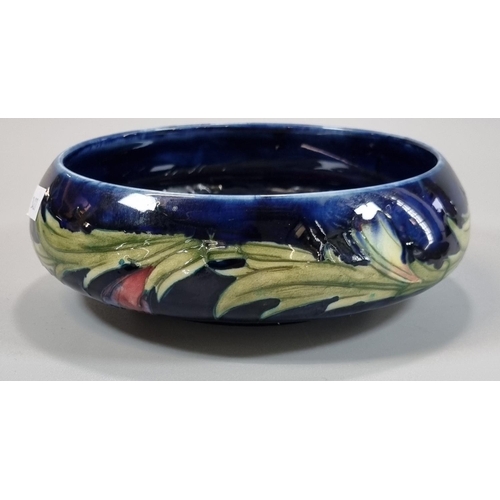 108 - Moorcroft Pottery tube lined Anemone design bowl with Tudric pewter cover marked 'Tudric Moorcroft 0... 