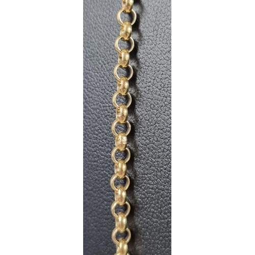 191 - 9ct gold curb link chain. 60cm long approx. 14.5g approx.
(B.P. 21% + VAT)