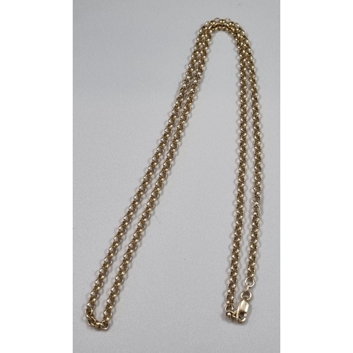 191 - 9ct gold curb link chain. 60cm long approx. 14.5g approx.
(B.P. 21% + VAT)