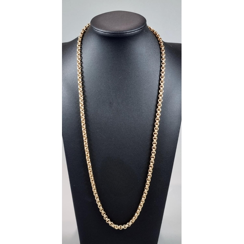 192 - Heavy 9ct gold curb link chain or necklace in Parkhouse & Wyatt the Jewellery 1794 leather box and o... 