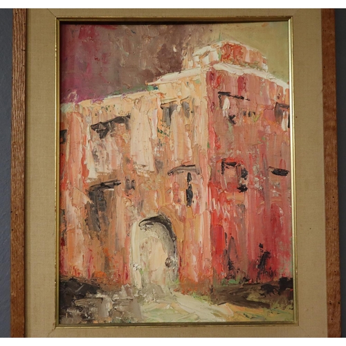 284 - Rubin, (20th century), architectural studies, various, one signed. Oils on board. 47 x 34cm, 39 x 59... 