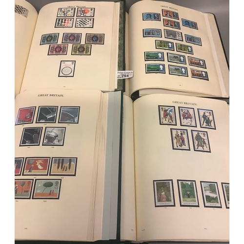 294 - Great Britain collection of stamps in four Windsor albums, Victorian to 1999, with issues to mid 196... 