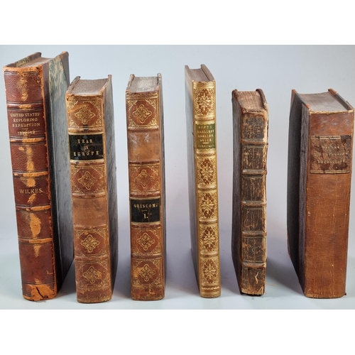 316 - Collection of leather and half leather bound antiquarian books from the collection of Professor Wilk... 