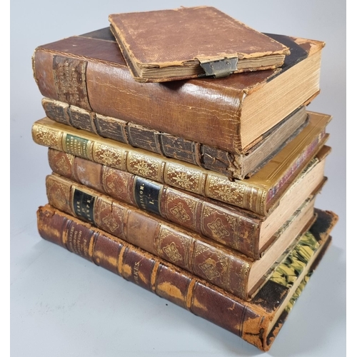 316 - Collection of leather and half leather bound antiquarian books from the collection of Professor Wilk... 