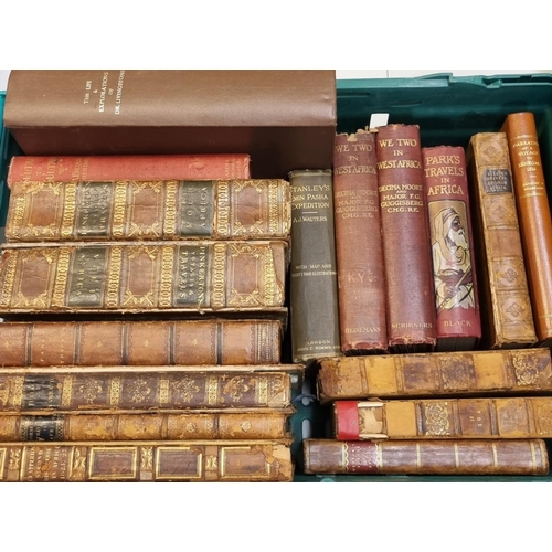 318 - Box of African antiquarian and vintage travel logs from the collection of Professor Wilks to include... 