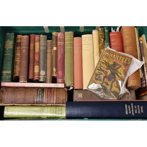 321 - Box of books relating to the Ashanti area and culture from the collection of Professor Wilks to incl... 