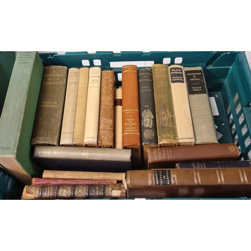 322 - Box of assorted mostly antiquarian books relating to Africa from the collection of Professor Wilks t... 