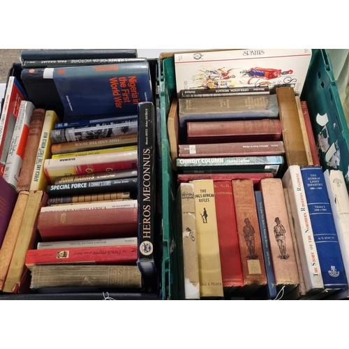 324 - Two boxes of books relating to the First and Second World War in African and various African regimen... 