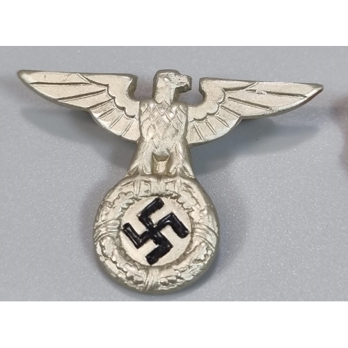 94 - German 2nd World War Iron Cross First Class, a Kriegsmarine High Seas Breast badge, a   Nazi Merit C... 