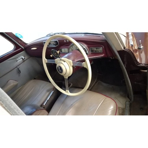 253 - 1957 TALBOT SUNBEAM (90) 4 door saloon car, 2267ccs 4 cylinder petrol engine with manual transmissio... 