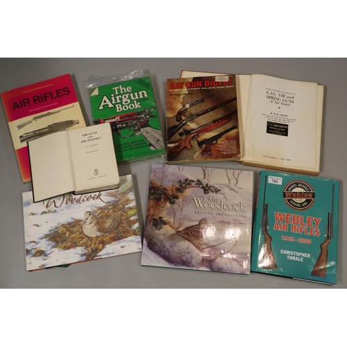 166 - Collection of assorted books on air guns, game birds and other related items.  (8)  (B.P. 21% + VAT)