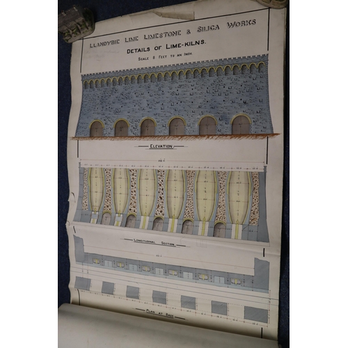 187 - Llanydbie Limestone and Silica Works Plans to include: branch-line, details of tunnel, details of li... 