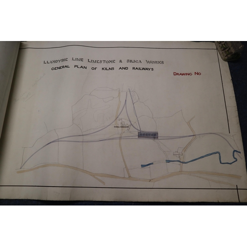 187 - Llanydbie Limestone and Silica Works Plans to include: branch-line, details of tunnel, details of li... 