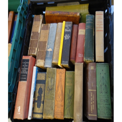 387 - Three boxes of vintage and antiquarian books on Africa from the collection of Professor Wilks noted ... 