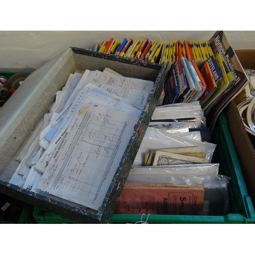 400 - Box of maps and ephemera to include: Michelin maps of France, Ordnance Survey maps of Wales and Irel... 