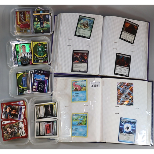 182 - Collection of trading cards to include: Pokemon, Fortnite Series 3, Star Trek, Topps - Wrestling, Fo... 