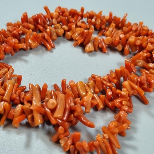 259 - Two coral necklaces.  (B.P. 21% + VAT)