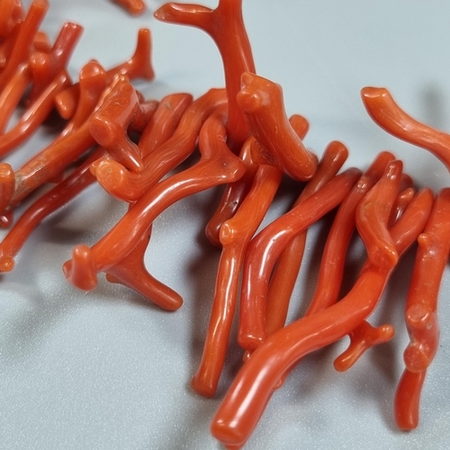 259 - Two coral necklaces.  (B.P. 21% + VAT)