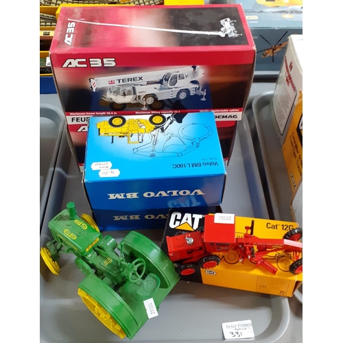 331 - Collection of diecast model and other vehicles, mostly in original boxes to include: Corgi Classics ... 