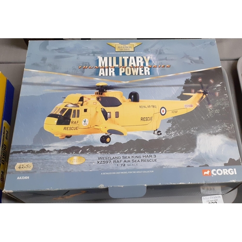 332 - Corgi the Aviation Archive 1:72 scale Military Airpower thunder in the Skies Westland Sea King RAF s... 