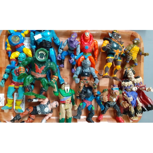 359 - Collection of playworn figurines to include: He-Man, Action Men, Spiderman, Thundercats etc.  (3)  (... 