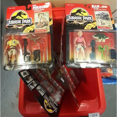 378 - Box of plastic and other Batman toys, cars etc. together with Disney's Pocahontas Collectable figuri... 