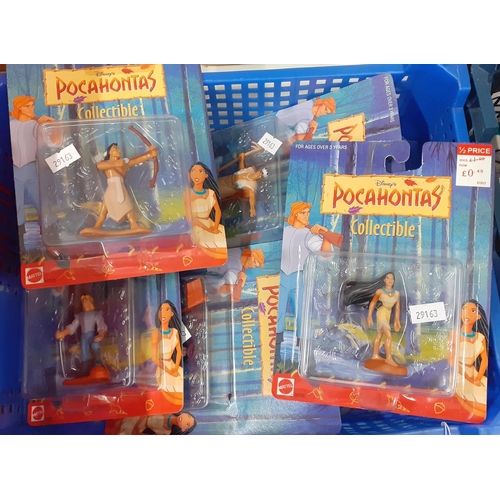 378 - Box of plastic and other Batman toys, cars etc. together with Disney's Pocahontas Collectable figuri... 