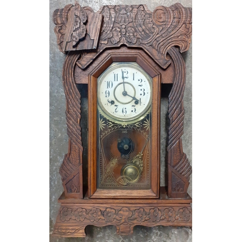 410 - Collection of mantel and wall clocks, early 20th century and some modern.   (B.P. 21% + VAT)