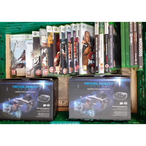 425 - Collection of Xbox 360 and Xbox 1 games to include: Dead or Alive 4, Fallout 3, Sleeping Dogs etc.  ... 