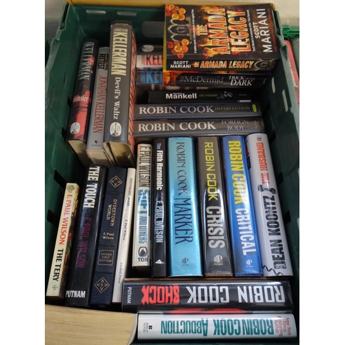 436 - Four boxes of books, mostly first editions to include: Kellerman, John; 'When the Bough Breaks' 1985... 