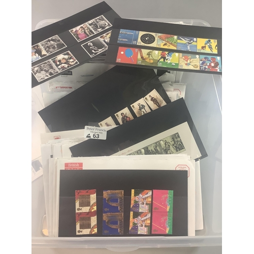 63 - Great Britain collection of mint sets and mini-sets as received from the Philatelic Bureau, 1980s to... 