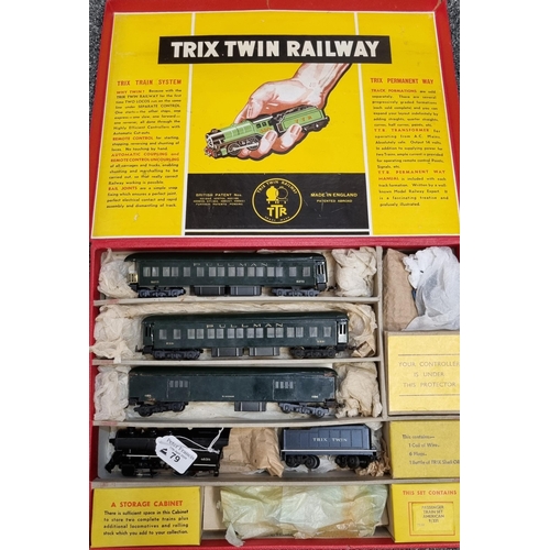 79 - TTR, Trix Twin Railway electric passenger train set American 9/331 in original box.  (B.P. 21% + VAT... 