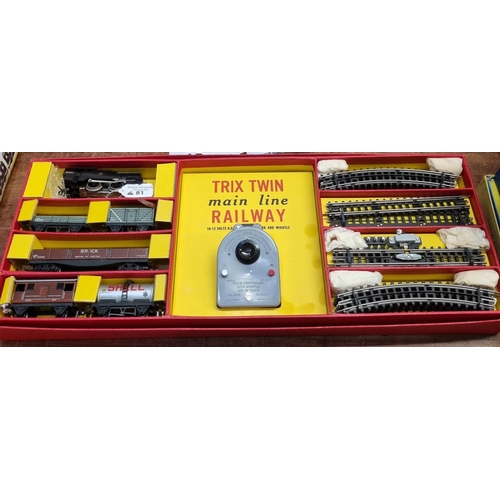 81 - OO gauge Trix Twin Mainline Railway set in original box with instruction book.  (B.P. 21% + VAT)