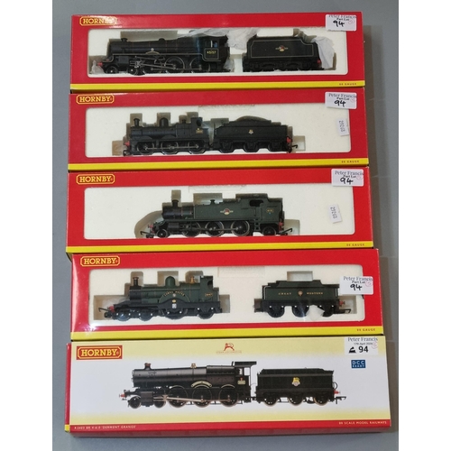 94 - Five Hornby OO gauge locomotives, all in original boxes to include: R2449 The Glasgow Highlander, R2... 