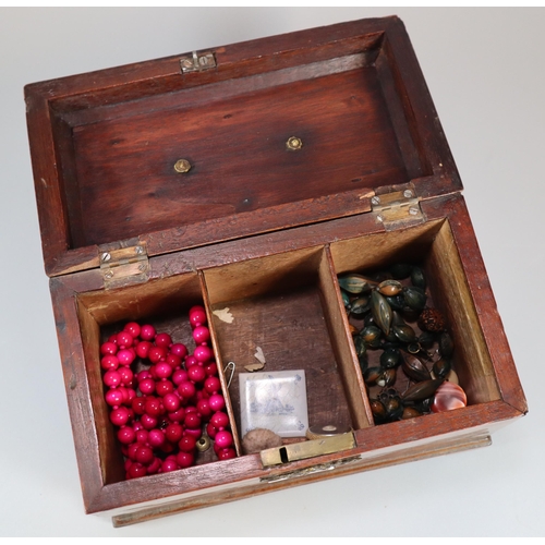 173 - George III design mahogany tea caddy.  (B.P. 21% + VAT)