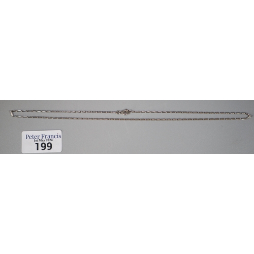 199 - 18ct white gold chain.  5.8g approx.   (B.P. 21% + VAT)