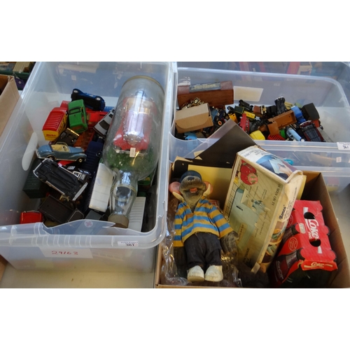 361 - Two boxes of Corgi promotional Matchbox Models of yesteryear etc. playworn diecast and other model v... 