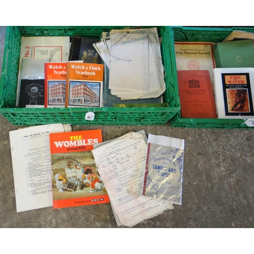 365 - Collection of ephemera and books to include: Williams, Archibald; 'How It Is Made', various watch an... 