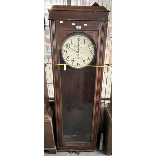 414 - Large international Time Recording Co. Ltd. industrial clock, distressed condition.   (B.P. 21% + VA... 