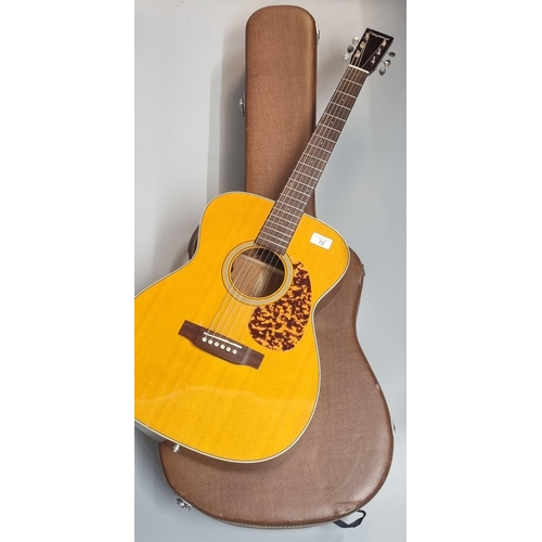 72 - Tanglewood Historic six string acoustic guitar in original fitted hard case.  (B.P. 21% + VAT)