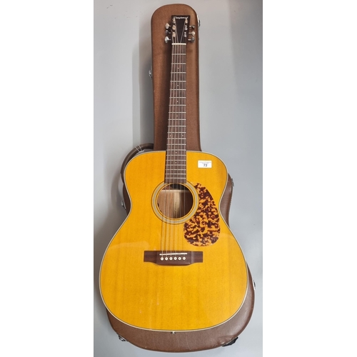 72 - Tanglewood Historic six string acoustic guitar in original fitted hard case.  (B.P. 21% + VAT)