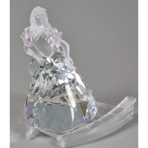 86 - Swarovski Crystal Disney figure, Cinderella leaving the ball and losing her slipper. In original box... 